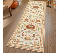 Soft Christmas Tree Santa Claus Carpet Runner, Non Slip Washable Floor Mat with TPE Backing, Christmas Deer Santa Long Rug, Festive Holiday Decor for Kitchen Hallway Living Room (C,23.62 ×78.74 in)