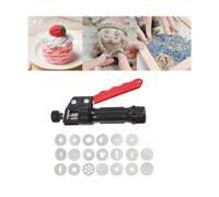 Soft Clay Extruder Cake Decorating Tools Different Discs for Petal Crafts