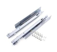 Soft Close Drawer Slides 250mm 10inch Hidden Slide Runners for Under Desk Shelves Roller Bearing Guides 50kg Capacity Smooth Sliding System Perfect for Storage Solutions(250mm/10inch)