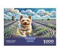 Soft Coated Wheaten Terrier Puzzle Impossible 1000Pcs Decorazione Per La Casa. Giochi Rilassamento E Intelligence Per Adulti E Ragazzi Da 14 Anni 70x50cm/1000pcs