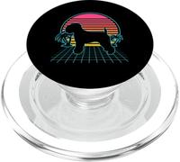 Soft Coated Wheaten Terrier Vintage Vaporwave Aesthetic Dog PopSockets PopGrip per MagSafe