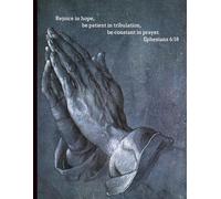 Soft cover lined journal Features "Praying Hands" by Albrecht Dürer on the cover: 8. 5" x 11" , 100 pages. Unique gift for the artist, teacher, student or bible study