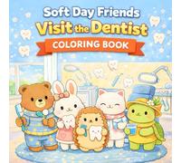 Soft Day Friends: Visit the Dentist: A Calm Coloring Book for Kids Ages 3-6