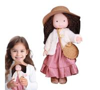 Soft Doll - 10 Inches Cute Rag Doll Collectibble Toy, Fall Theme with Dress and Accessories | Long Lasting Home Decoration Kids Huggable Toy for Friends Family Giffts Playroom Nursery Display