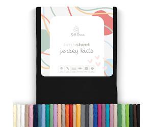 Soft Dream Lenzuolo con angoli 80 x 180 cm, 100% cotone pettinato, lenzuolo con angoli elasticizzati per culla per bambini, 80 x 180 cm