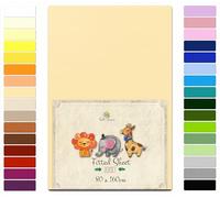 Soft Dream Lenzuolo con angoli da 80 x 160 cm, di alta qualità, 100% cotone pettinato, con angoli elasticizzati per culla per bambini, certificato OekoTex, prodotto nell'Unione Europea, pesca