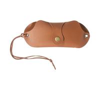 Soft Eyeglass Case - PU Leather Travel Pouch with Strap 17x7cm | Glasses Storage for Sunglasses, Reading Glasses | Portable Holder for Home, Office, Backpack, Car, Gym, Table, Travel Accessories