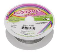 Soft Flex Econoflex Beading Wire by 014 INCH30 Piedi in Acciaio Grigio