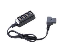 Soft Flexible Cable for Anton V-mount Battery D-tap Out to 4 Female Splitter Fourway Adapter Portable Power
