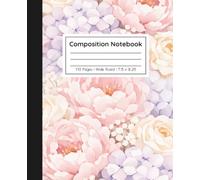 Soft Floral Composition Notebook Cottagecore Aesthetics: Beautiful Wide Ruled Notebook for Bible Study, Prayer Notes & Faith Journaling