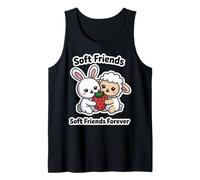 Soft Friends Forever - Simpatico Coniglietto e Agnello dell'amicizia Canotta