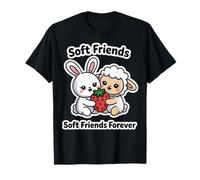 Soft Friends Forever - Simpatico Coniglietto e Agnello dell'amicizia Maglietta
