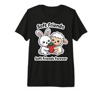 Soft Friends Forever - Simpatico Coniglietto e Agnello dell'amicizia Maglietta Premium