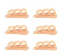 Soft Gel Toe Stretchers Hammer Toe Pads 3 Loop Riutilizzabile 6PCS Correttore