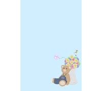 Soft Girl Teddy Bear Notebook - Wide Ruled, 6x9", 150 Pages