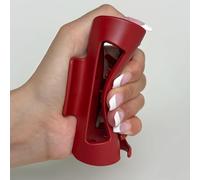 Soft Hair Clips for Women, Ponytail Hairpins, No-Slip, No-Pain Silicone Clip Holds Any Hair Safely - Flexible Unsnappable Lightweight, Durable & Lightweight (Red)