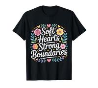 Soft Hearts Strong Boundaries Forza emotiva - Maglietta