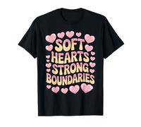 Soft Hearts Strong Boundaries Forza emotiva Maglietta
