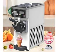 Soft Ice Cream Maker with Pre-Cooling, 2.5L Tank for Home Parties | 4-5kg/h output, single jet design, white finish, suitable for birthday party use, ideal for homemade soft ice cream