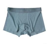 Soft Ice Silk - Boxer intimo da uomo con tasca convessa a U, per una vestibilità comoda (3XL, azzurro)