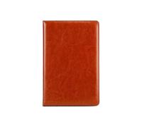 Soft Leather Travel Notebook, Brown Hand Book for Students and Office Supplies