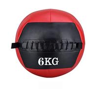 Soft Leather Wall Ball with Easy Grip Gym Strength Training Boxing Workout Throwing Training 6KG