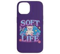 Soft Life Cozy Estetic Kawaii Cutecore Pastelcore Cozycore Custodia per iPhone 14