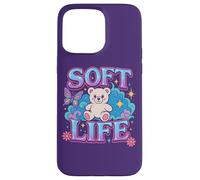Soft Life Cozy Estetic Kawaii Cutecore Pastelcore Cozycore Custodia per iPhone 15 Pro Max
