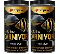 SOFT LINE CARNIVORE 250ml / 80g - Mangime per grandi pesci predatori (Confezione da 2)