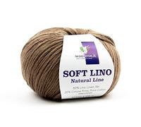 Soft Lino, splendido filato in Cotone Pima e Lino. Fibre naturali morbidissime al contatto con la pelle, effetto cachemire, leggerissimo da lavorare, qualità assoluta e durevole nel tempo