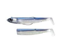 Soft Minnow Combo Black 8,5Cm 12Gr Blu Shad Pesca Spinning Spigola Esca Artificiale Gomma