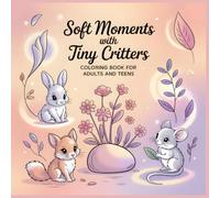 Soft Moments With Tiny Critters Coloring Book: Adorable Cozy Scenes With Tiny Animals for Adults and Teens