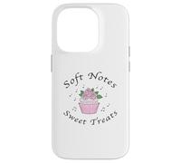 Soft Notes Sweet Treats Coquette Estetica Cupcakes & Rose Custodia per iPhone 14 Pro