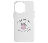 Soft Notes Sweet Treats Coquette Estetica Cupcakes & Rose Custodia per iPhone 14 Pro Max