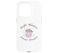 Soft Notes Sweet Treats Coquette Estetica Cupcakes & Rose Custodia per iPhone 15 Pro