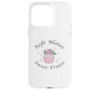 Soft Notes Sweet Treats Coquette Estetica Cupcakes & Rose Custodia per iPhone 15 Pro Max