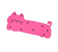 Soft Pencil Case, Cat Pencil Case, Silicone Organizer, Flessibile Sturdy Storage, Cute School Supply Holder, Ideal for Kids, Student, 8,66 x 1,97 x 3,74 pollici, Green Pink Color, 1 pezzo, rosa, Se