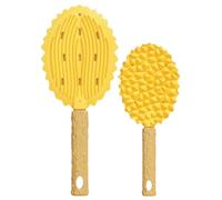 Soft Pet Grooming Brush, Easy to Use Cat Deshedding Brush, Unique Durian Shape Cat Brush, Cat Brush with a Distinctive Durian Shape 8.66 X 3.54 for Effective Hair Removal (1 Piece)
