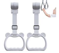 Soft Pull Up Rings, 2pcs Cot Hanging Toy, Adjustable Strap Training Tool, Infant Exercise Accessory, Playground Gear with Safe Grip, Development Kit for Daycare Yard