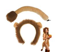 Soft Realistic Adjustable Christmas Lion Costume 2 Pieces Pet Clothing Set