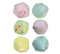 Soft Rebound Balls, Stress Relief Toy Set, 4cm 6 Pieces Slow Rise Squeeze Balls with Elastic Foam Texture, Sturdy Anti Stress Material, Fun Sensory Play Design, Kids Adults Daily Use