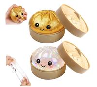 Soft Relief Bun,Food Fidget Balls for Stress Play,Squeeze Toys,Sensory Game with Large Capacity Per il rilassamento Ragazzi Ragazze Bambini Adulti Studenti Home Office Classroom