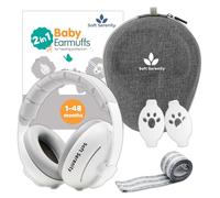Soft Serenity Casco antirumore per bambini 2 in 1 con custodia per il trasporto, protezione dell'udito per bambini, casco aereo bambini e bambini fino a 4 anni, perfetto per dormire, viaggi e festival