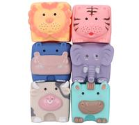 Soft Silicone Baby Blocks with Embossed Patterns | Giocattolo educativo per i più piccoli, Materiale per uso alimentare, Texture in rilievo, Funzione spruzzo d\'acqua,