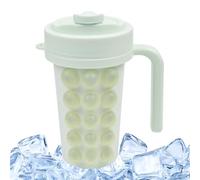 Soft Silicone Grip - Squeeze Ice Maker, Metal Interior for Rapid Freezing, Compact Piston Pump, Chilled Drink Tumbler with Leakproof Seal, Versatile Cooler Cup for Mixing Cooling Pouring