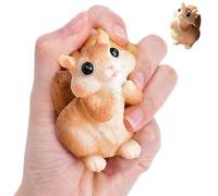 Soft Squirrel Fidget, Interactive Hand Pressure Toy, 3.94in Calm with Tactile Sensory Feature, Elastic Rubber Forest Friend, Desk Accessory with Whimsical Design, Travel Companion for Office Work