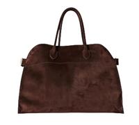 Soft Suede Satchels Bags for Women,Vintage Top Handle Fashion Handbags,PU Women Commuting Faux Leather Casual Handle Bag (brown chamois)