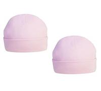 Soft Touch Neonati Essentials Baby Cappelli, 100% cotone, essenziali per neonati e neonate, confezione doppia (cappello neonato), Confezione da 2 cappelli blu tinta unita - NB, 0-3 m, 0-3 mese