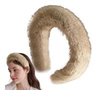 Soft Trendy Headband Fuzzy Headwear Indoor Outdoor Use | Women Warm Plush Hairband,Winter Fall Warm Artificial Mink Headband For Face Washing For Gathering, Traveling