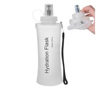 Soft Water Bottle 500ml Foldable Portable Leakproof Hydration Flask